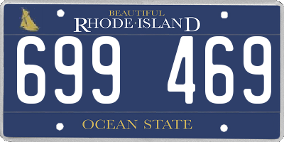 RI license plate 699469