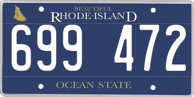 RI license plate 699472