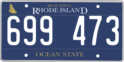 RI license plate 699473