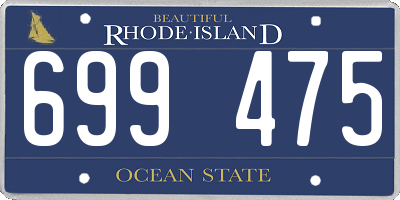 RI license plate 699475