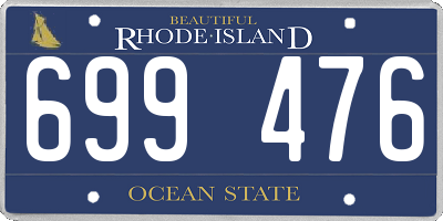 RI license plate 699476