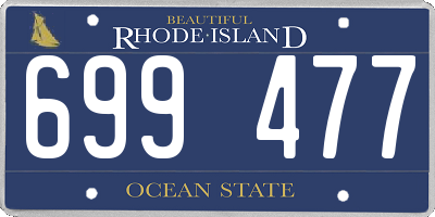 RI license plate 699477