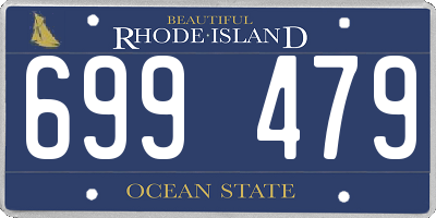 RI license plate 699479