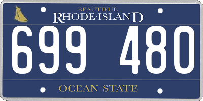 RI license plate 699480