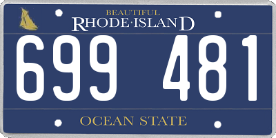 RI license plate 699481