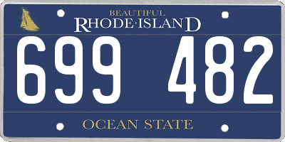 RI license plate 699482