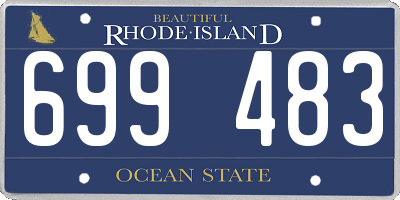 RI license plate 699483
