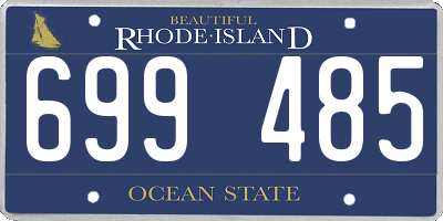 RI license plate 699485