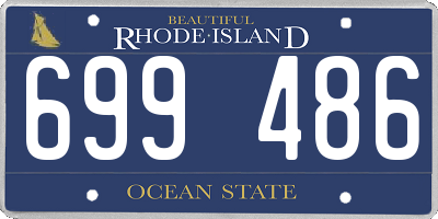 RI license plate 699486
