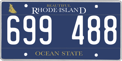 RI license plate 699488
