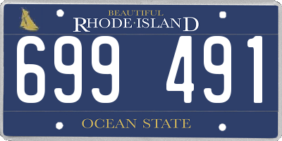 RI license plate 699491