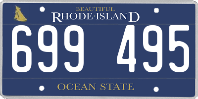 RI license plate 699495