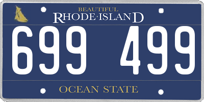 RI license plate 699499