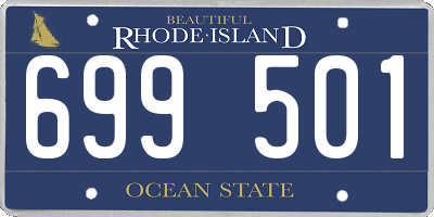 RI license plate 699501