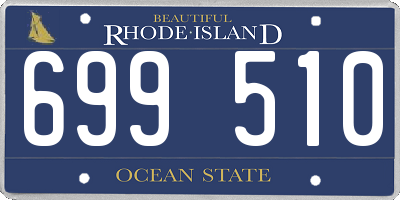 RI license plate 699510