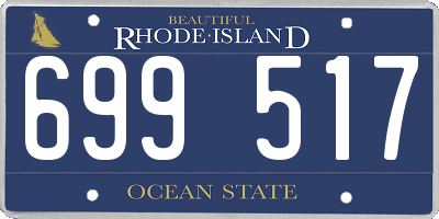 RI license plate 699517