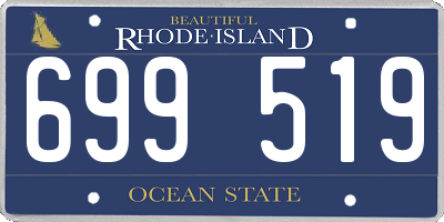 RI license plate 699519