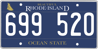 RI license plate 699520