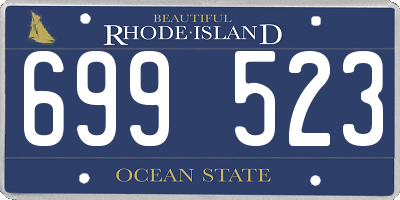 RI license plate 699523