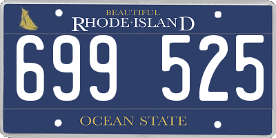 RI license plate 699525