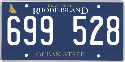 RI license plate 699528