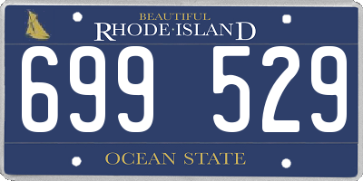 RI license plate 699529