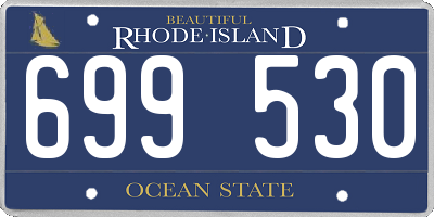 RI license plate 699530