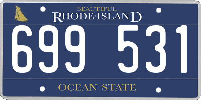 RI license plate 699531