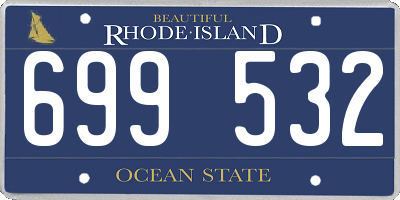 RI license plate 699532