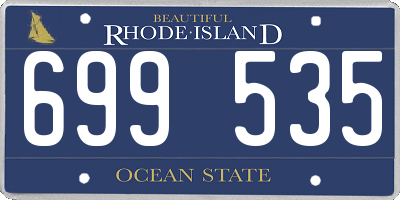 RI license plate 699535