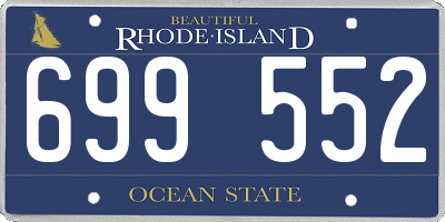 RI license plate 699552