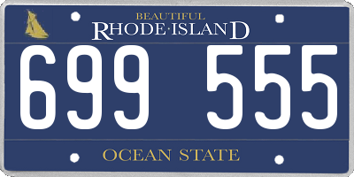 RI license plate 699555