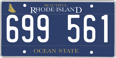 RI license plate 699561