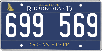 RI license plate 699569