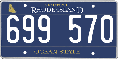 RI license plate 699570