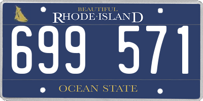 RI license plate 699571