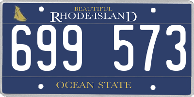RI license plate 699573