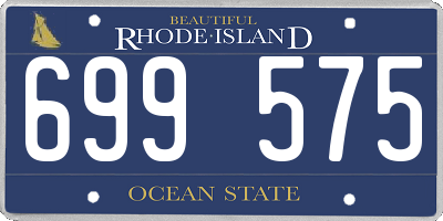 RI license plate 699575