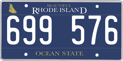 RI license plate 699576