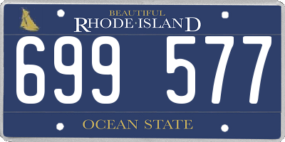 RI license plate 699577