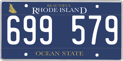 RI license plate 699579