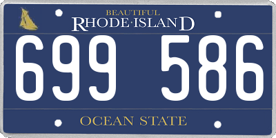 RI license plate 699586