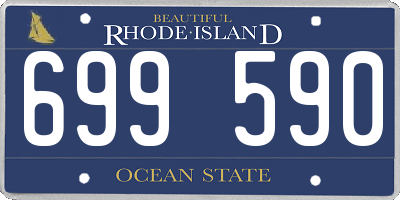 RI license plate 699590