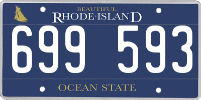 RI license plate 699593