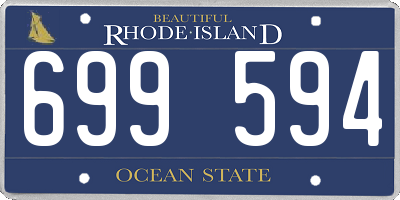 RI license plate 699594
