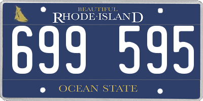 RI license plate 699595