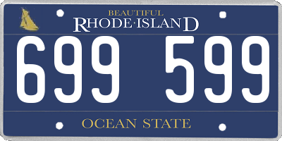 RI license plate 699599
