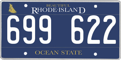 RI license plate 699622