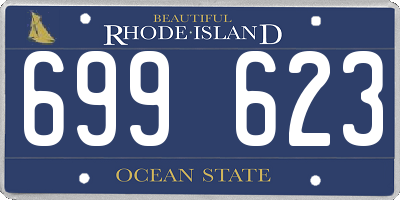 RI license plate 699623