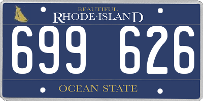 RI license plate 699626